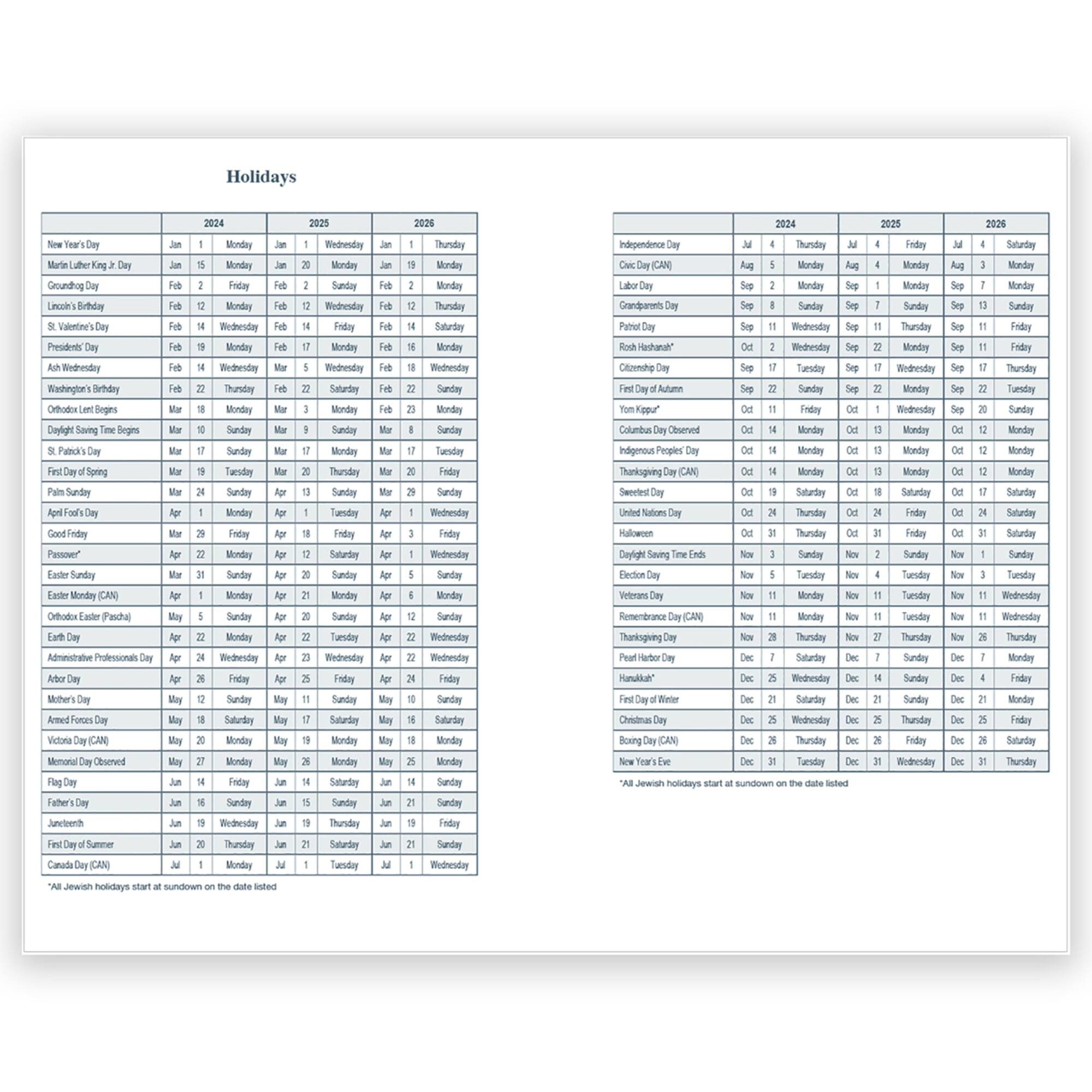 House of Doolittle® Blue Recycled Daily Educational Planner